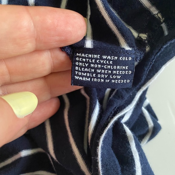 American Living Top Sleeveless striped Ruffle Detail Women’s size L - Picture 8 of 8